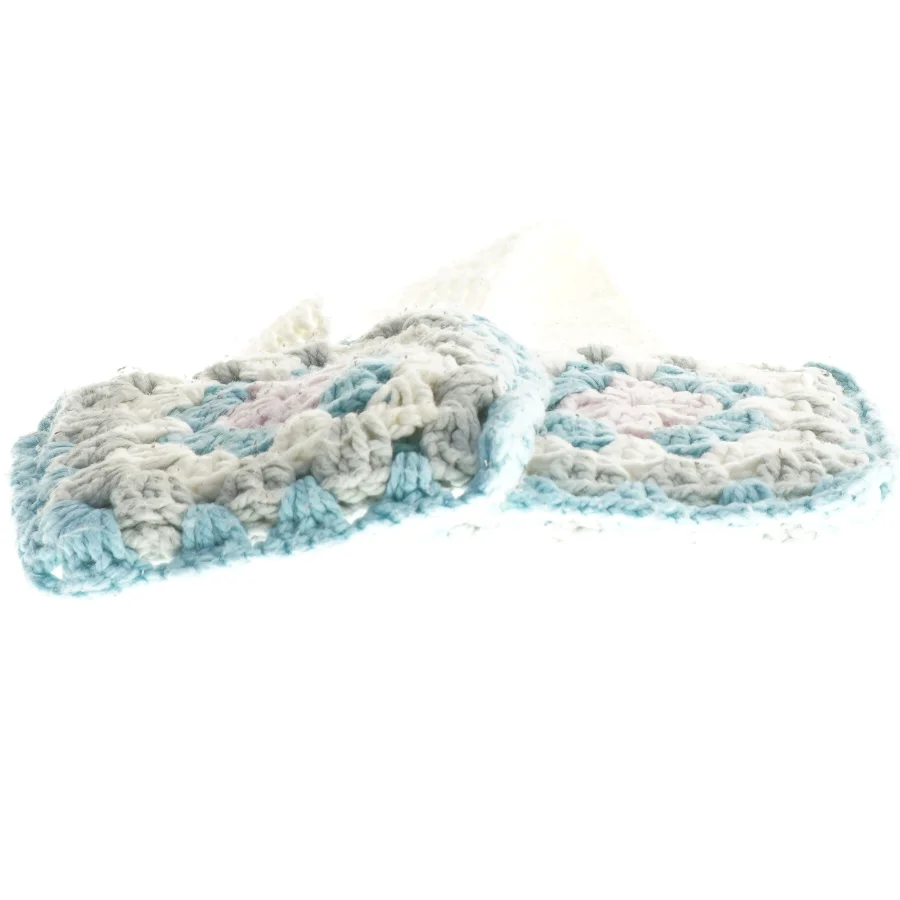 Grydelapper i flot hæklet design (str. 76x16 cm)