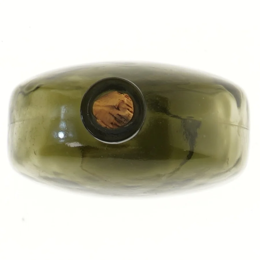 Rund glasflaske med prop (str. 17,5 cm)