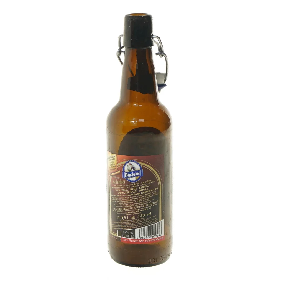 Ølflaske med patentlåg fra Mönchshof (str. 26 cm)