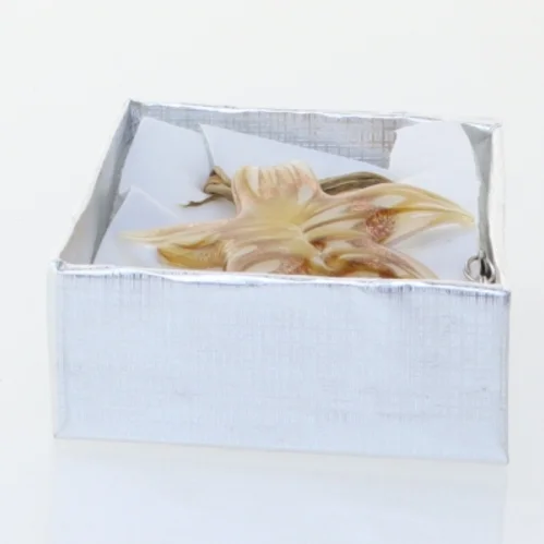 Italiensk håndlavet halssmykke (str. Kasse 9 x 6 cm)