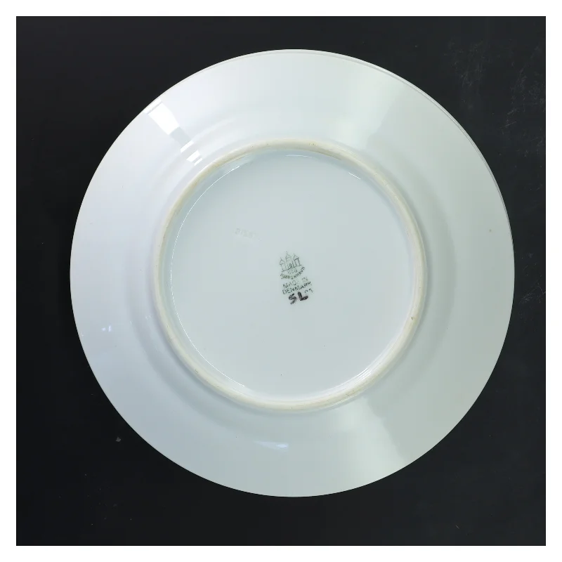 Sæt af 4 antikke tallerkener fra B&G (str. 4 stk Ø 22 cm)