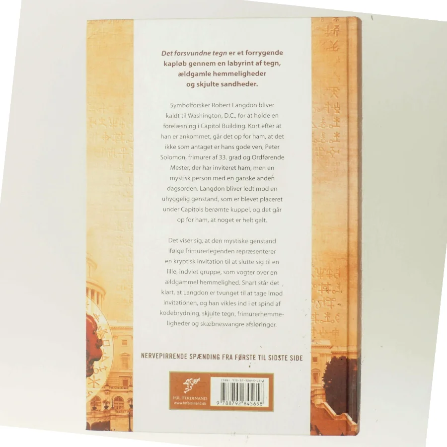 Det Forsvundne Tegn af Dan Brown (Bog)