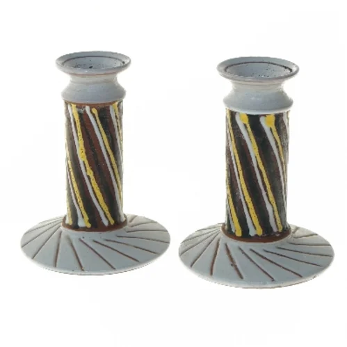 Keramiske lysestager (str. 14 cm)