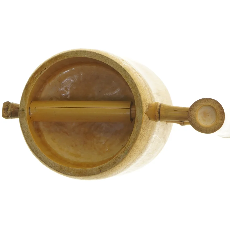 Flot unik holder af træ, mange anvendelsmuligheder (str. Ø 10,5 cm længde 18 cm)