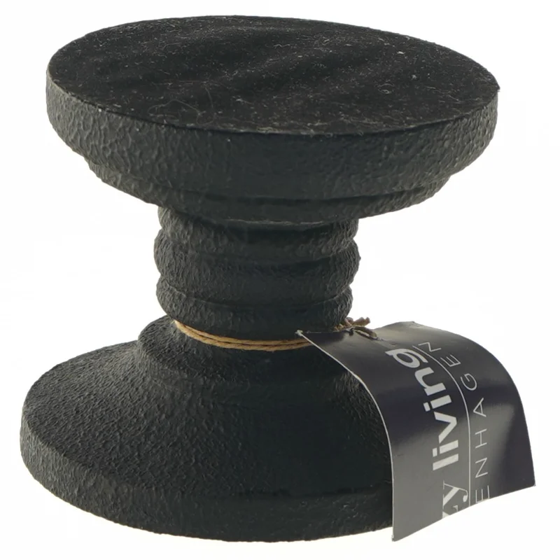 Ny vintage lysestage i mangotræ (str. 11,5 cm)