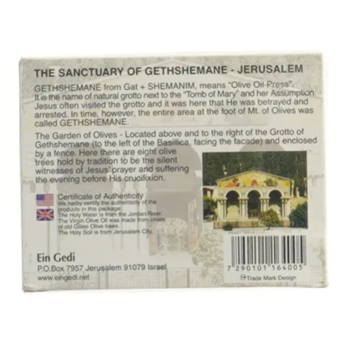 Gethsemane souvenir sæt (str. 11x8,5 cm)