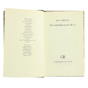 Antik bog med flot læder-indbinding. Den ubærlige elsker af Leif Panduro (Bog)