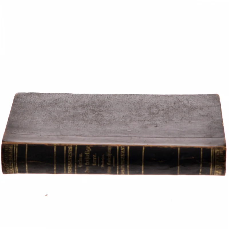 Antik bog med flot indbinding og gyldne bogstaver. Flot i reolen (Bog)