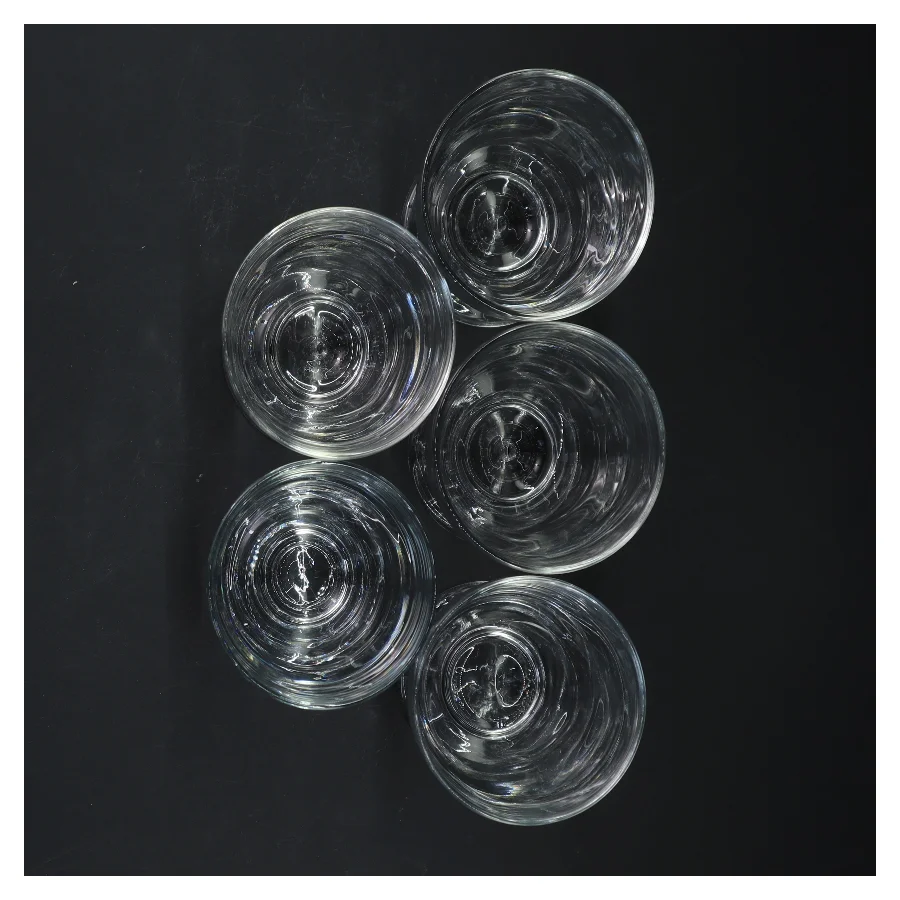 Sæt med 5 glas (str. 11,5x7,5 cm, 5 styk cm)