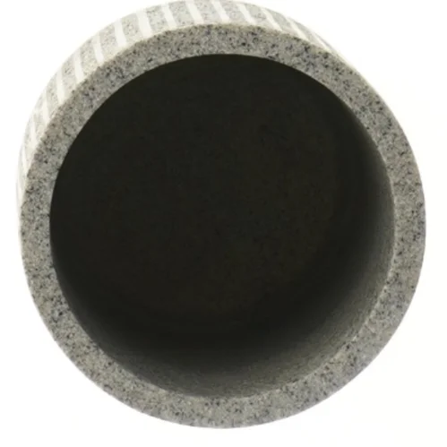 Grå skifer potte med tekstur fra Muy Mucho (str. Ø 10x13,5 cm)