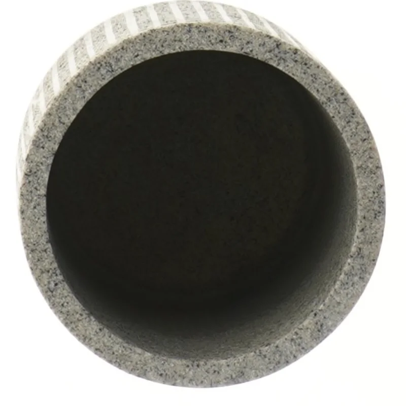 Grå skifer potte med tekstur fra Muy Mucho (str. Ø 10x13,5 cm)