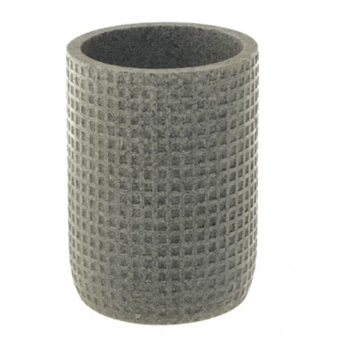 Grå skifer potte med tekstur fra Muy Mucho (str. Ø 10x13,5 cm)