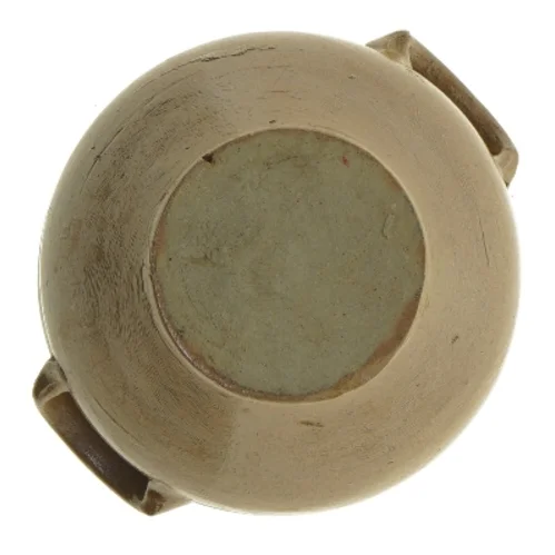 Keramikskål med håndtag (str. Ø 14x9 cm)