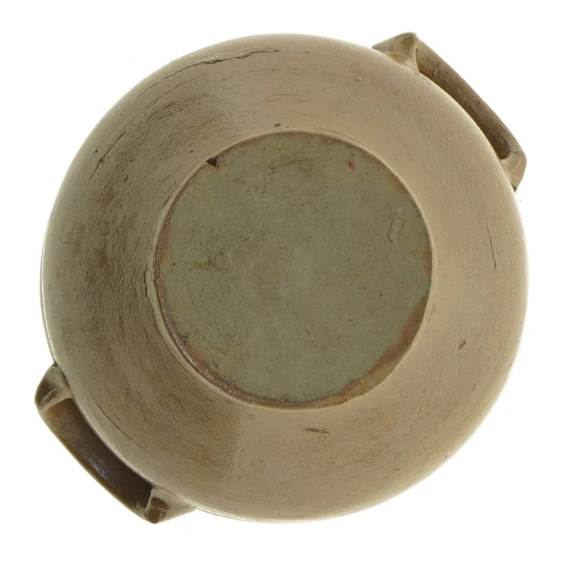 Keramikskål med håndtag (str. Ø 14x9 cm)