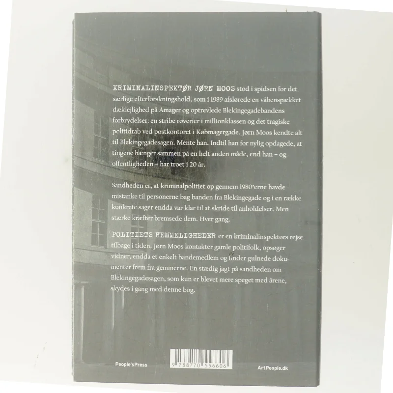 Politiets hemmeligheder : Jørn Moos genåbner Blekingegadesagen af Jeppe Facius (Bog)