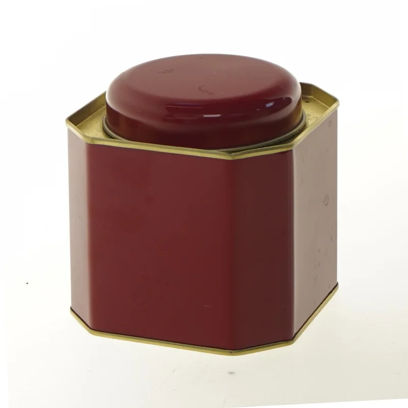 Kinesisk thedåse med låg (str. 10x10x10 cm)