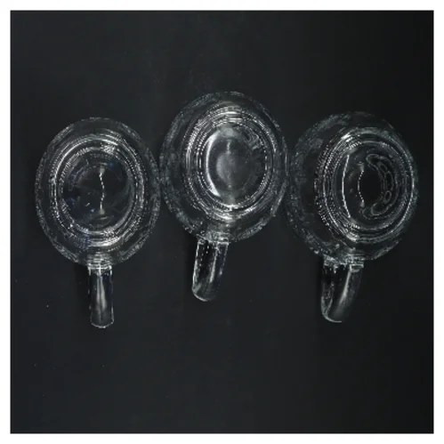 Sæt af 3 glas ølkrus (str. 12,5x9,5 cm)