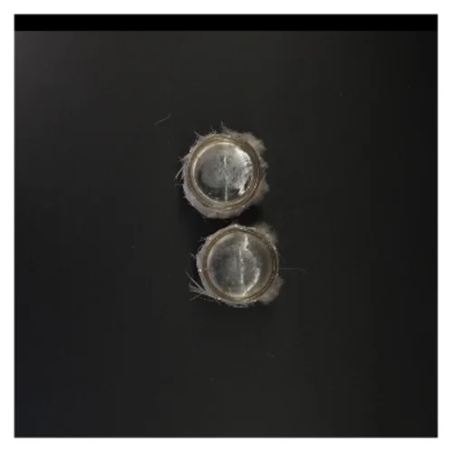 Fjerbelagte glaslysestager (str. 8 x 7 cm)