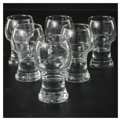Sæt med 6 robuste glas (str. 6 stk Ø 4 cm længde 8 cm)