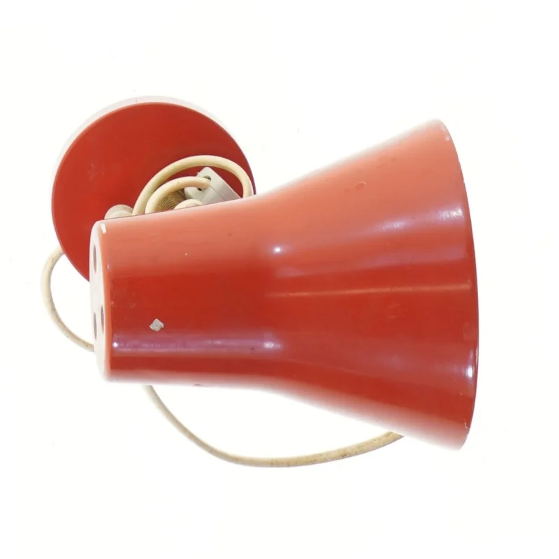 Retro rød væglampe (str. 20 cm)