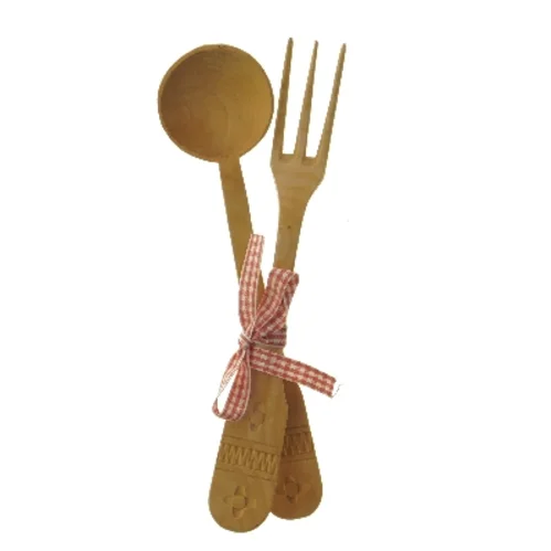 Træbestiksæt til køkken (str. 25 cm)