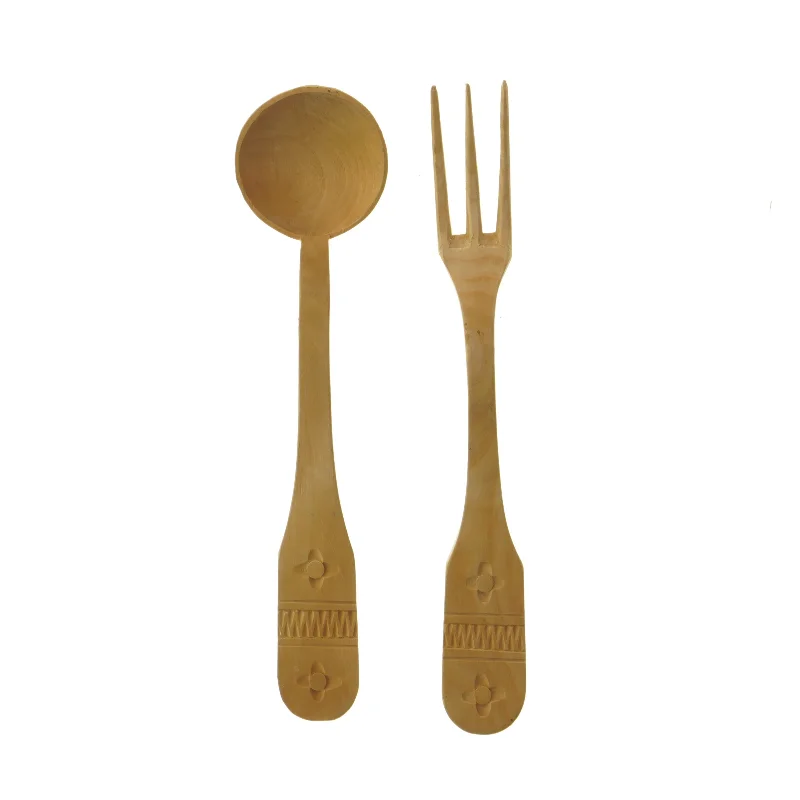 Træbestiksæt til køkken (str. 25 cm)