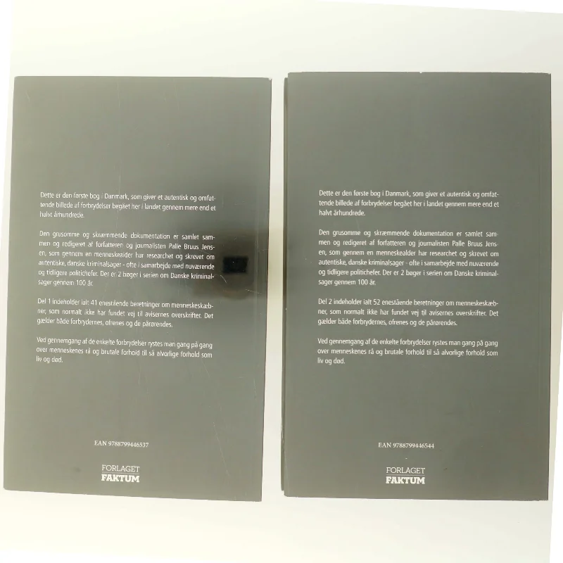 Bøger om danske kriminalsager fra Forlaget Fakta