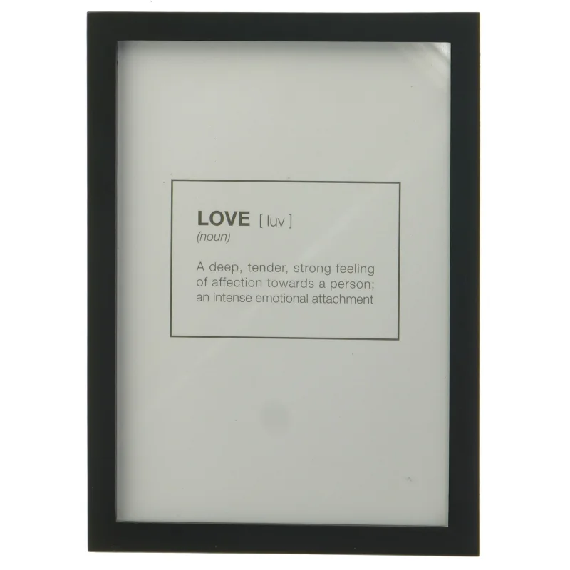 Rammer med dekorative billeder (str. 22,5 x 16,5 cm)