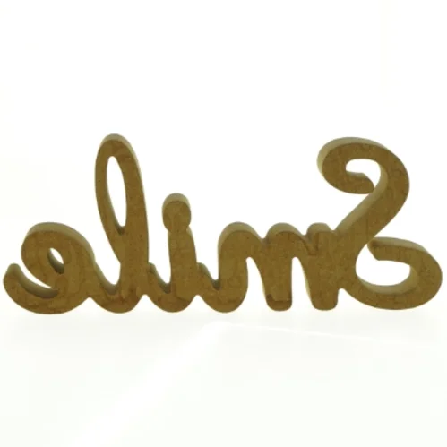 Dekorativt 'smile' skilt