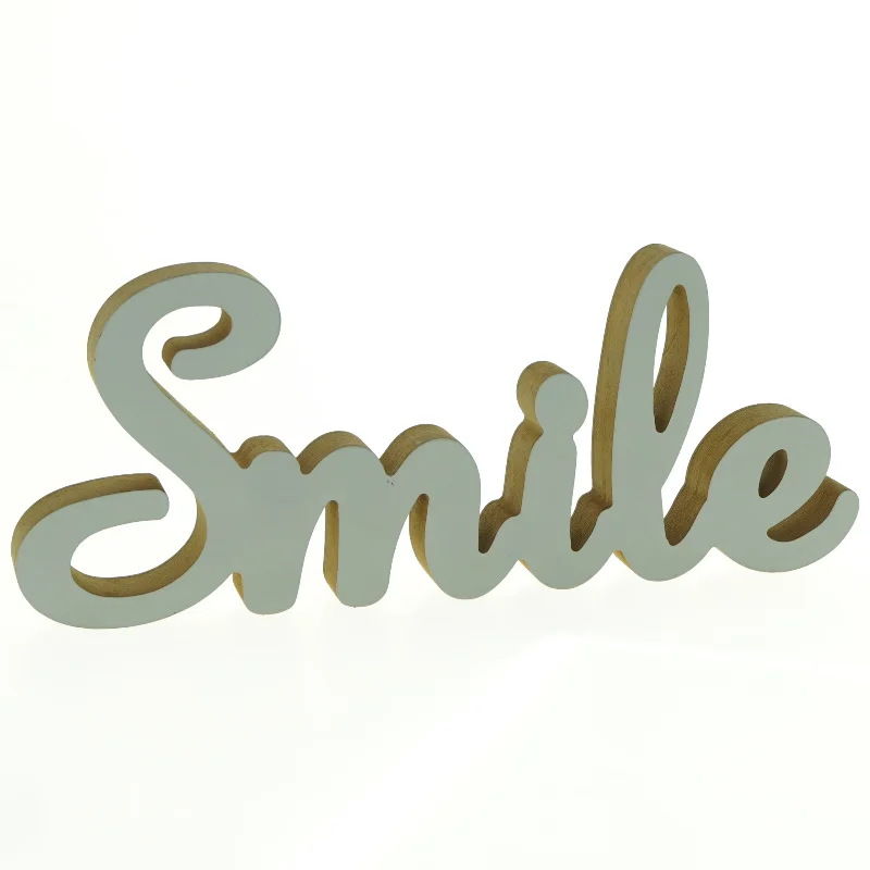 Dekorativt 'smile' skilt
