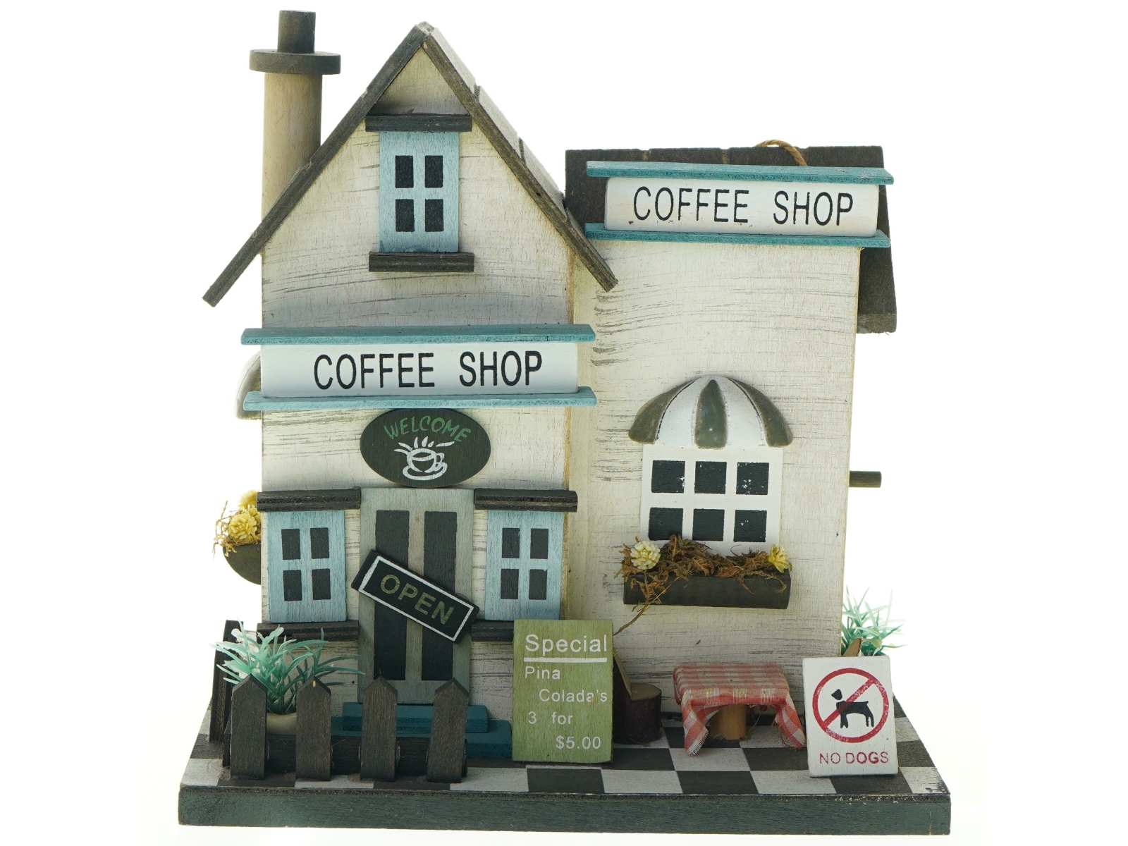 Fuglehus 'Coffee Shop' (str. 23 x. 17 cm)