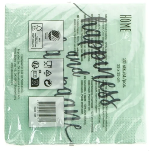 Servietter med tekst (str. 33 x 33 cm)