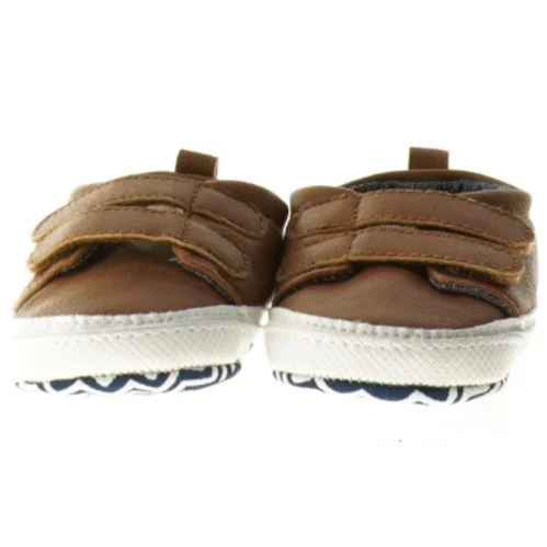 Brune børnesko med mønster (str. 2 år)