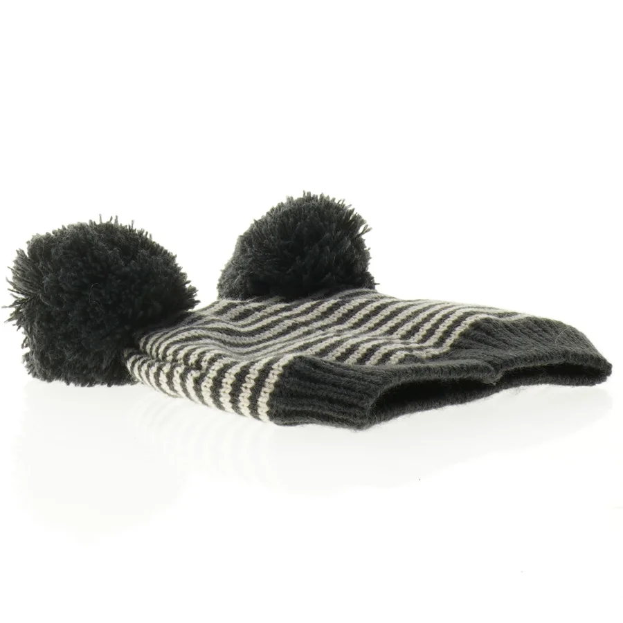 Stribet hue med pomponer fra Next (str. 6 mdr)