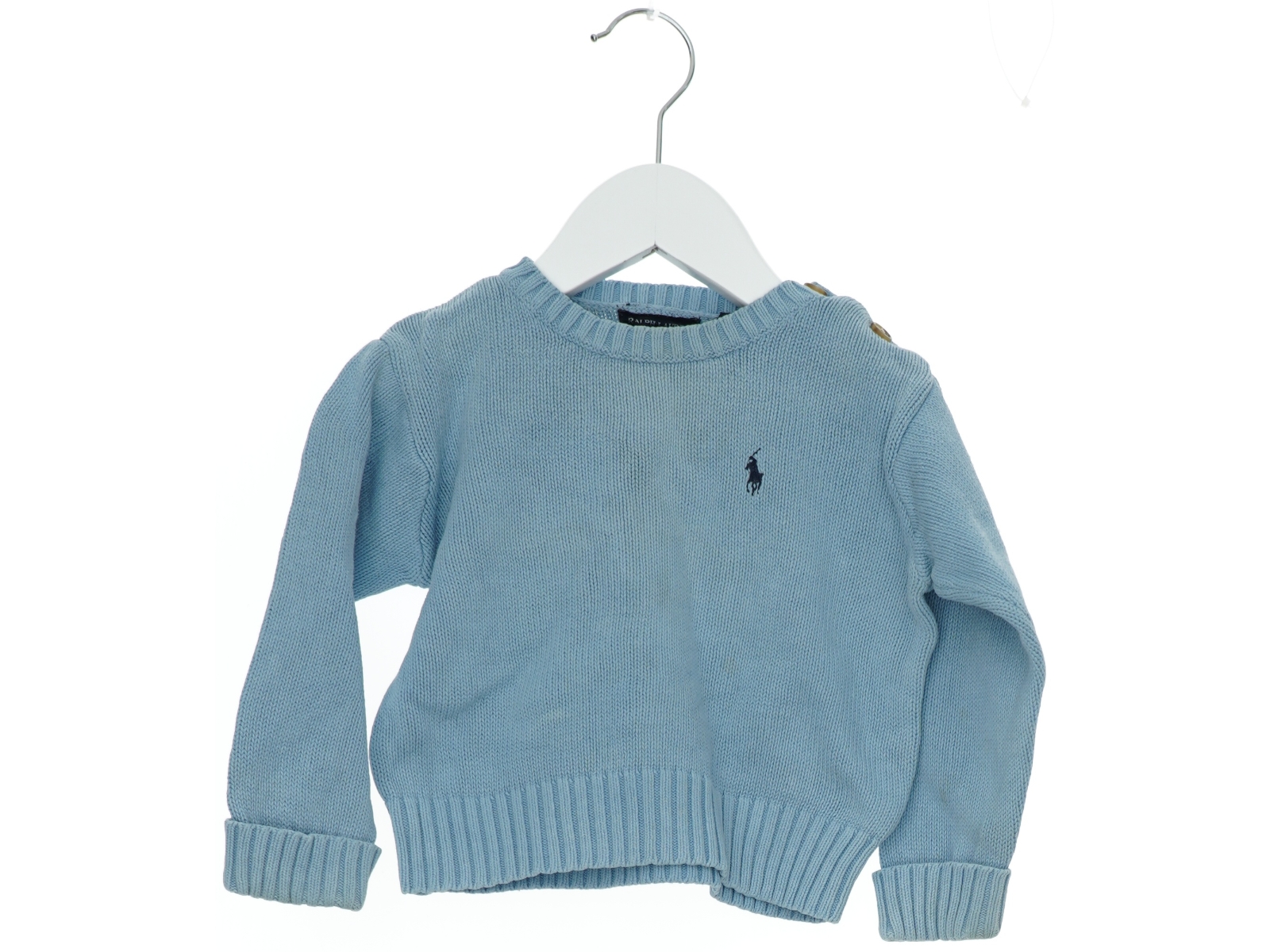 Blå sweater til baby fra Ralph Lauren (str. 80)