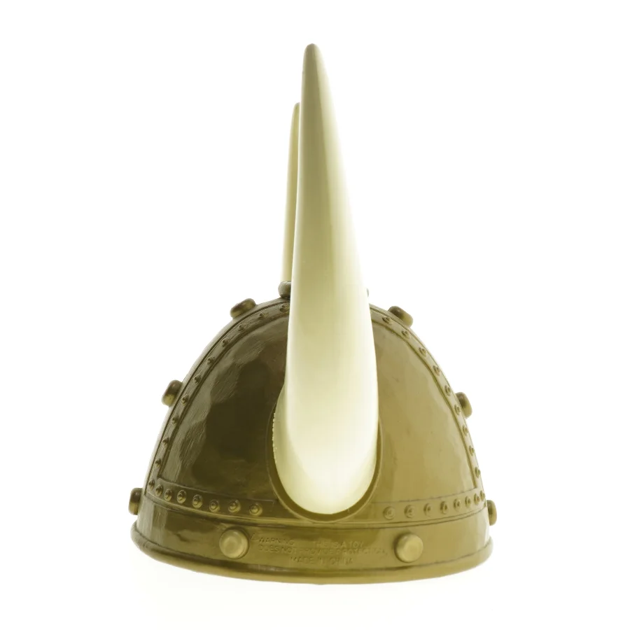 Vikinge hjelm af plastik (str. Ø. 20 cm)