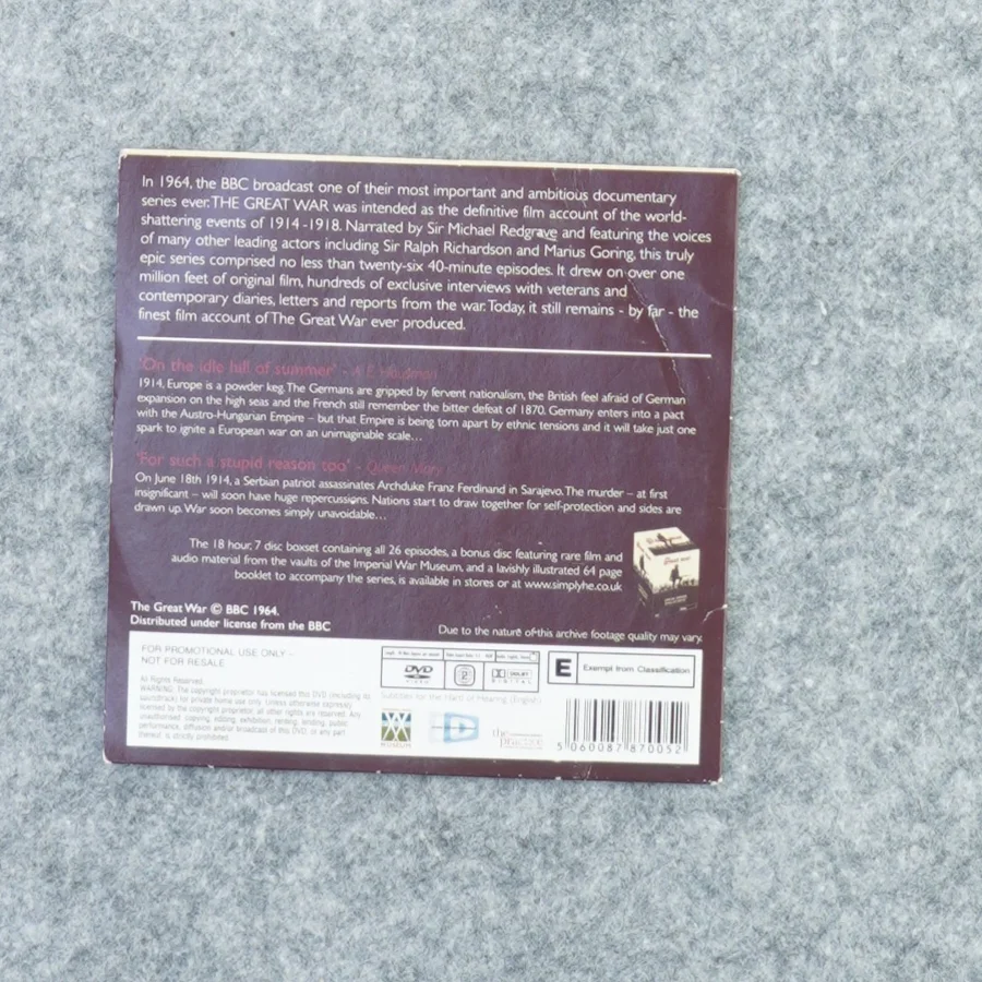 The great war bbc (str. 12 x 12 cm)