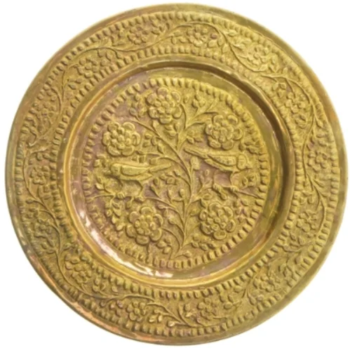 Platte i messing (str. Ø 25,5x0,5 cm)