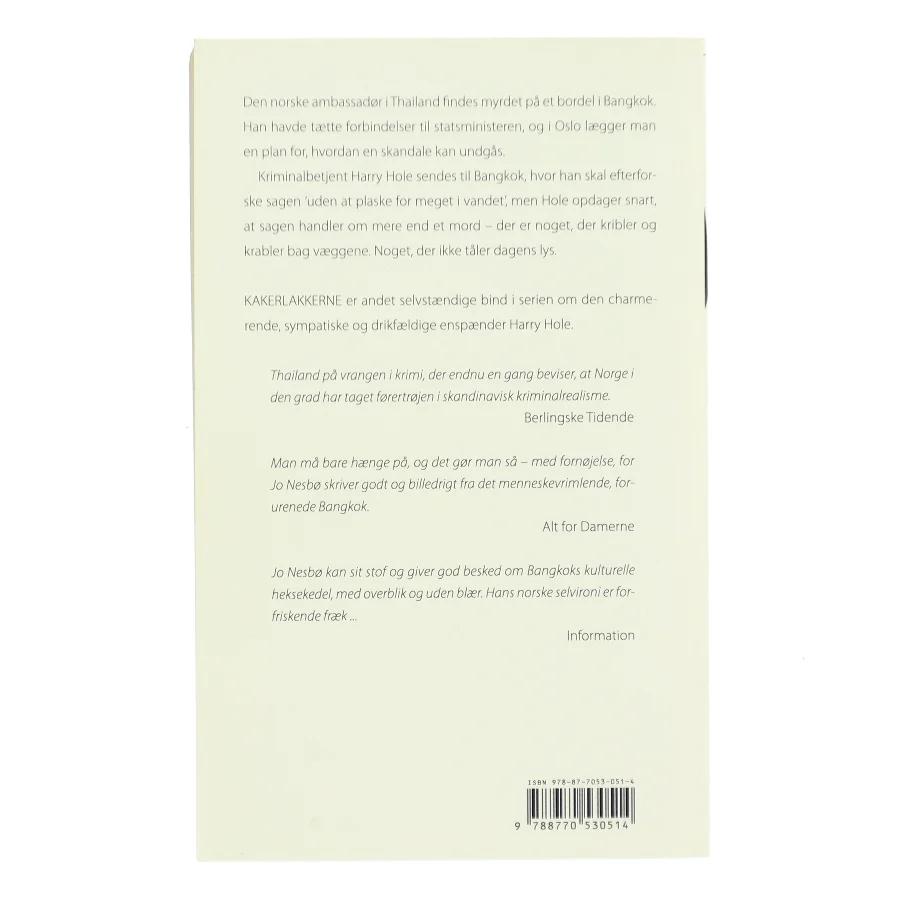 Kakerlakkerne af Jo Nesbø (Bog)