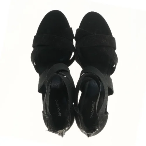 Sort kilehæl sandal str. 41 fra Graceland (str. 41 )