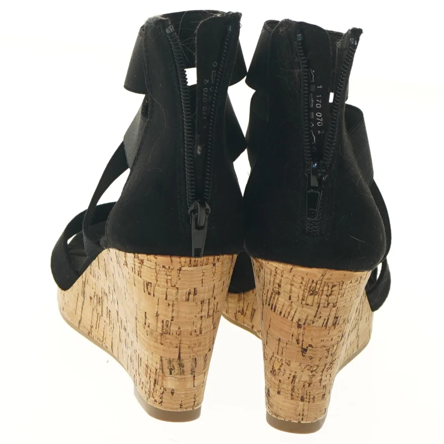 Sort kilehæl sandal str. 41 fra Graceland (str. 41 )