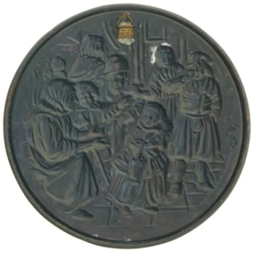 Relief kobber ophæng (str. Ø 22 cm)