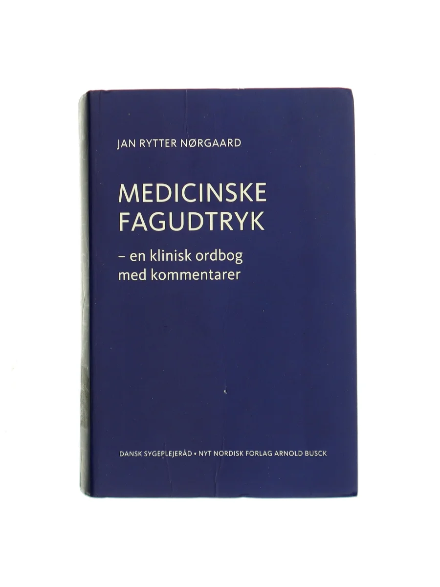 Forsiden af Medicinske fagudtryk : en klinisk ordbog med kommentarer af Jan O. Rytter Nørgaard