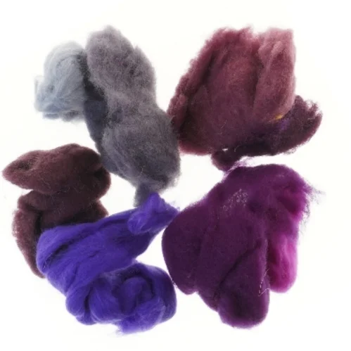 Farvet uld til håndarbejde