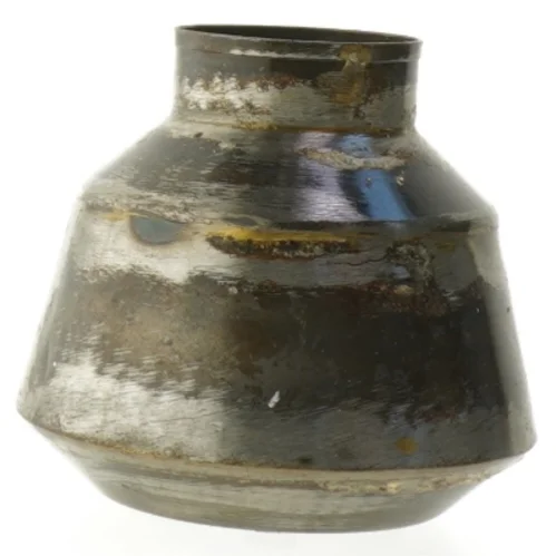 Rustik metalvase (str. 10x11 cm)