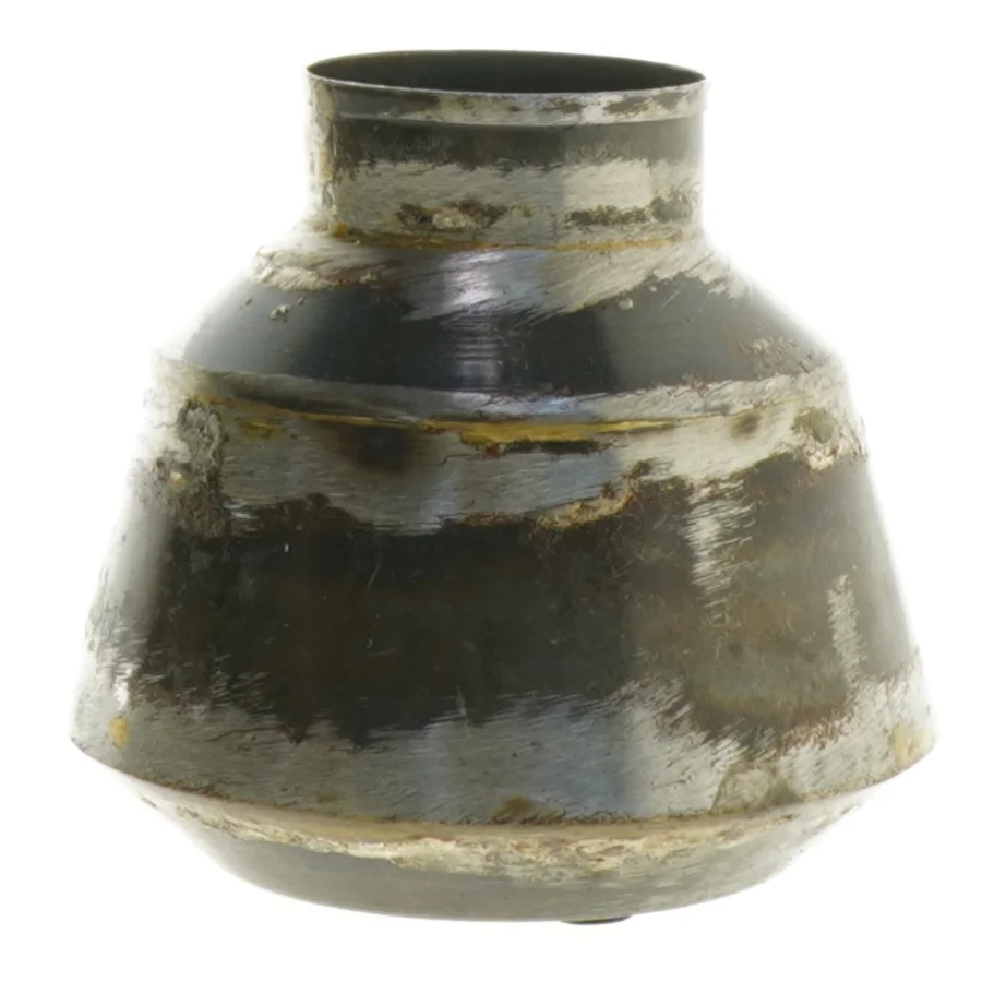 Rustik metalvase (str. 10x11 cm)