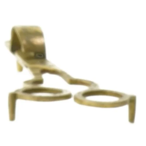 Antikke messing lysesakse (str. 17x6 cm)