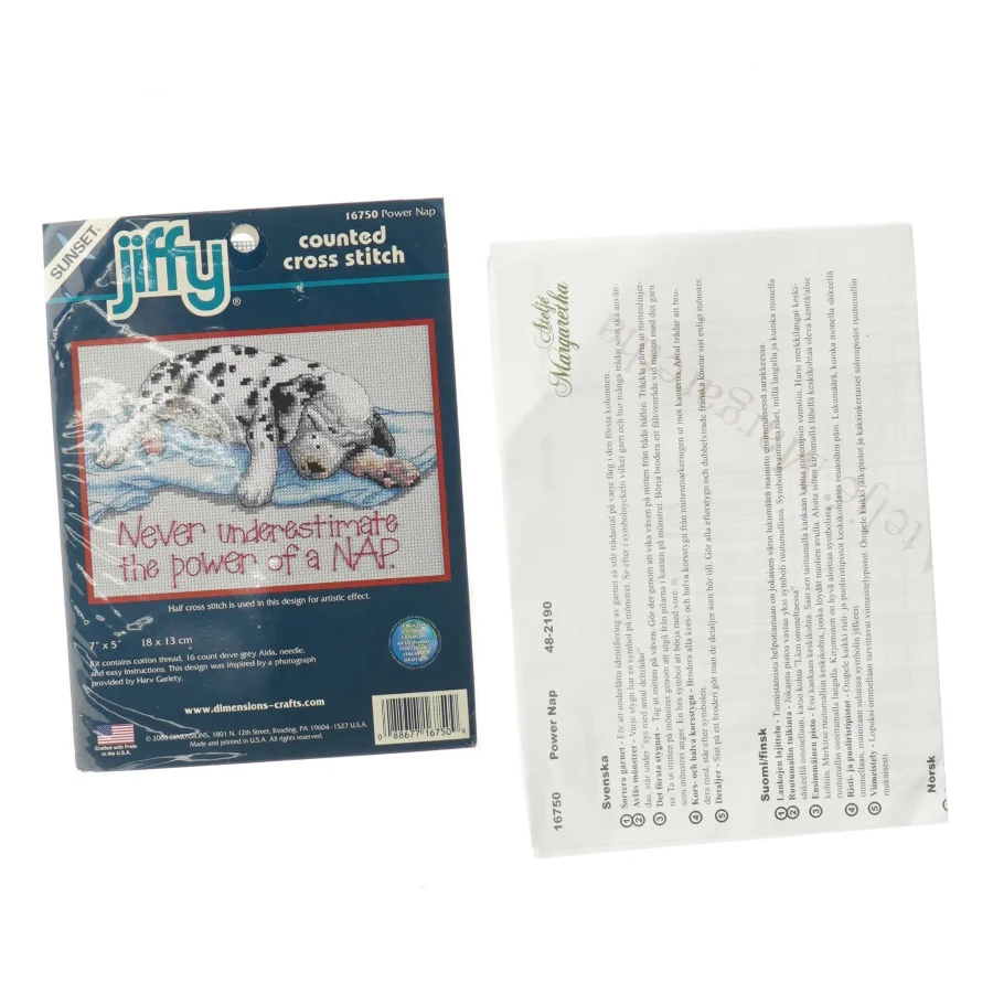 Jiffy counted cross stitch kit fra Sunset (str. 18x13 cm)