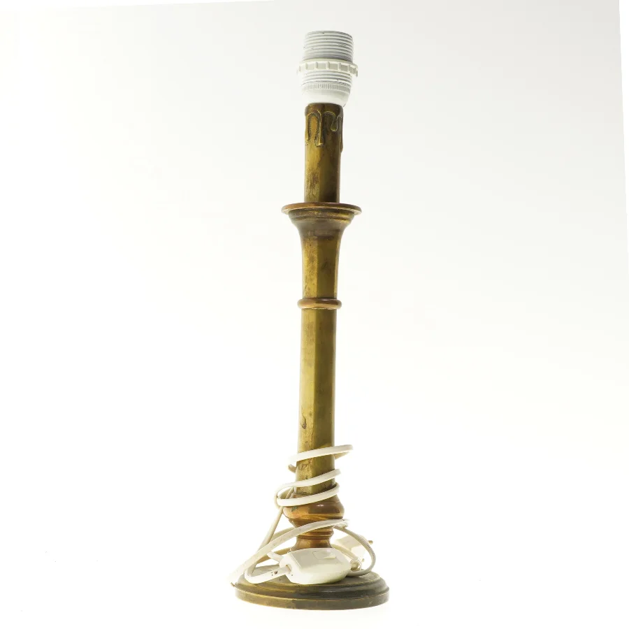 Bordlampe i messing (str. 43,5 cm)