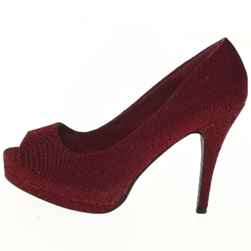 Røde stiletter med åbne tæer fra New Step (str. 40 )